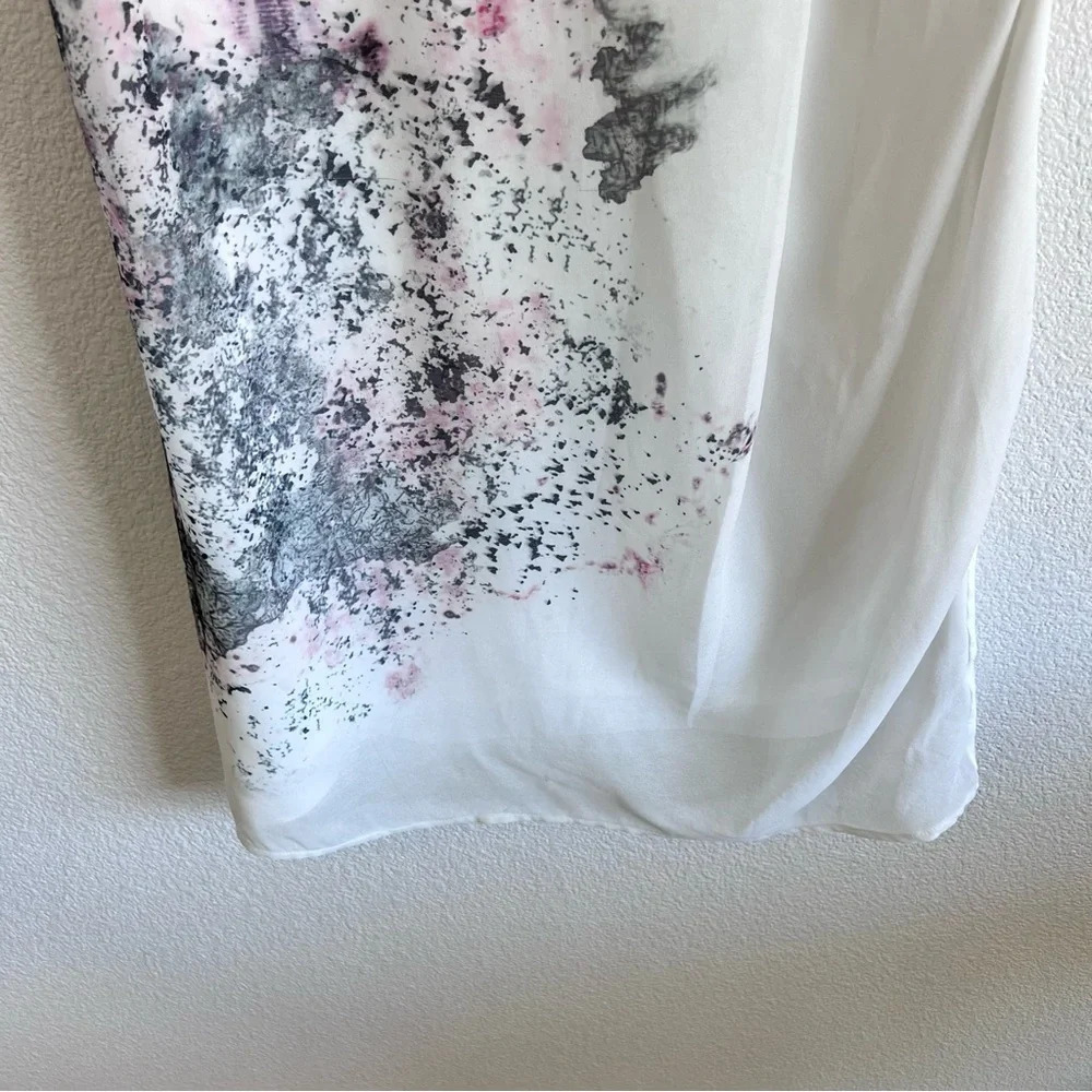 Stella Carakasi Sleeveless Top Mini Dress Watercolor Artsy Boho Coquette Flirty - Picture 4 of 14